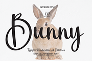 Bunny | Script Font, a Script Font by Scratchones (Thumbnail 1 of 8)