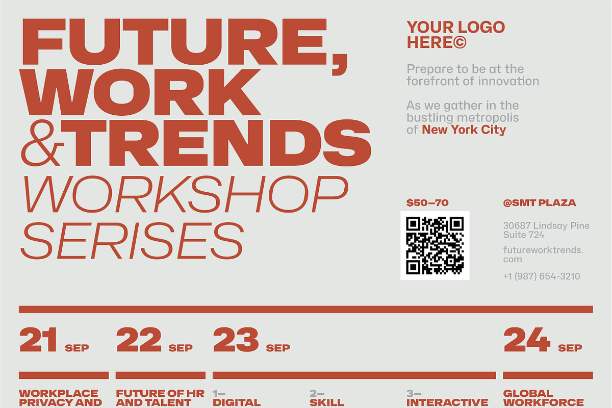 Event Calendar Schedule Poster, a Flyer Template by Danil Polshin (Photo 8 of 9)