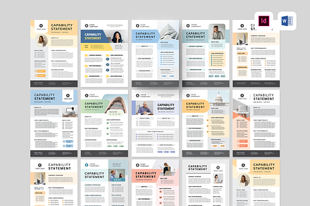 Capability Statement Bundle, a Flyer Template by Leaflove