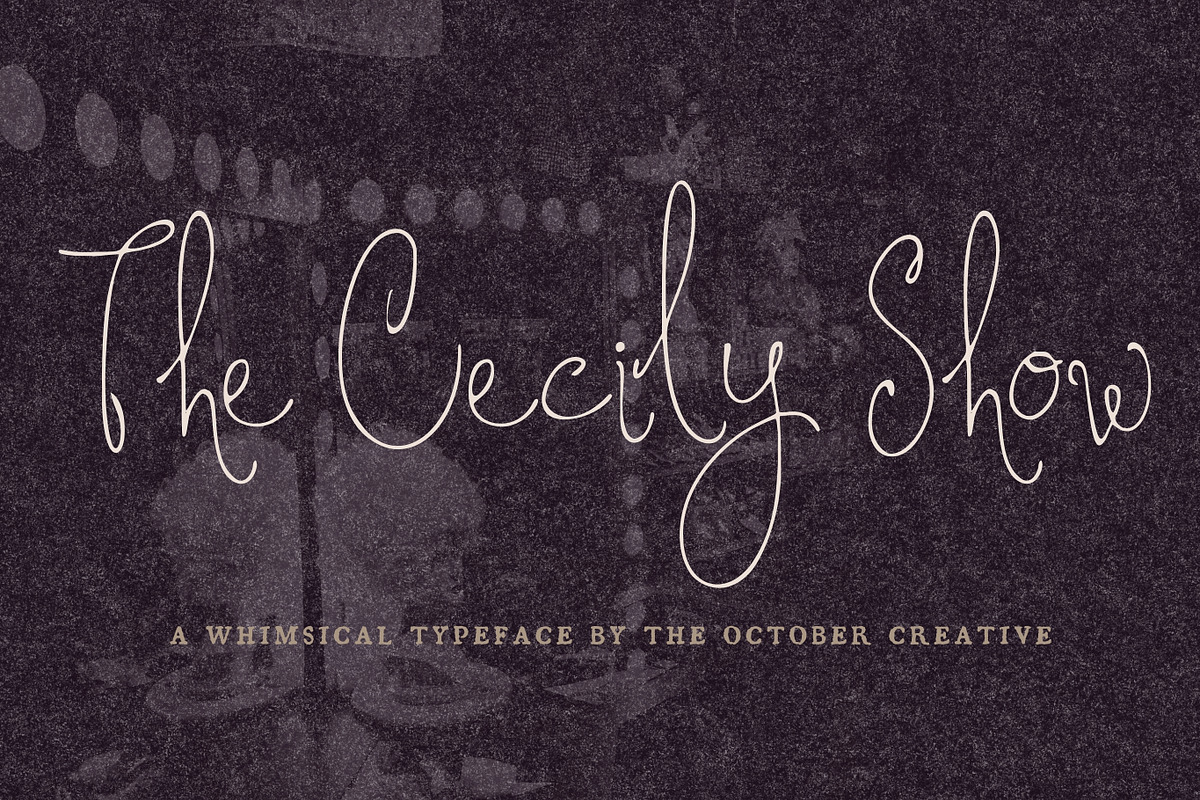The Cecily Show Signature Font, a Script Font by The October Creative (Photo 1 of 8)