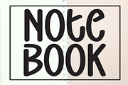 Note Book | Script Font, a Script Font by Scratchones (Thumbnail 1 of 8)