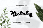 Metaly Modern Script Font, a Script Font by Haws.std (Thumbnail 1 of 6)