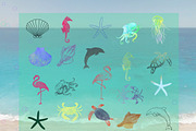 Procreate Stamps Brush Beach Ocean, a Shape Add-On by Ducatum (Thumbnail 2 of 3)