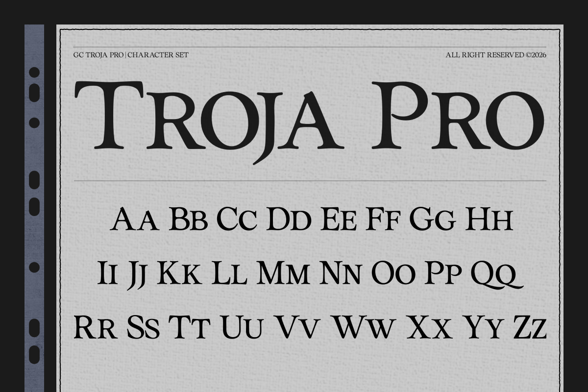 GC Troja Pro - Classic Retro Serif, a Serif Font by Glyphonic (Photo 2 of 15)