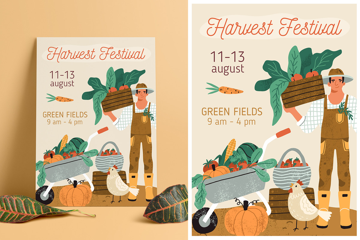 Farmers market and festival posters, a Person Illustration by Good Studio (Photo 3 of 6)