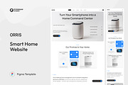 Orris – Smart Home Website UI Figma, an UI Kit Template by peterdraw (Thumbnail 1 of 7)