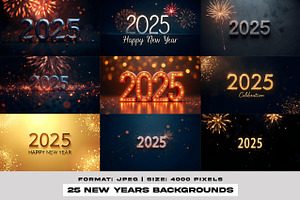 2025 New Years Eve (25) Backgrounds, a Holiday Photo by PixelsDesign