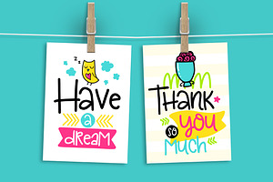 36 Funny Lettering Cards Collection!