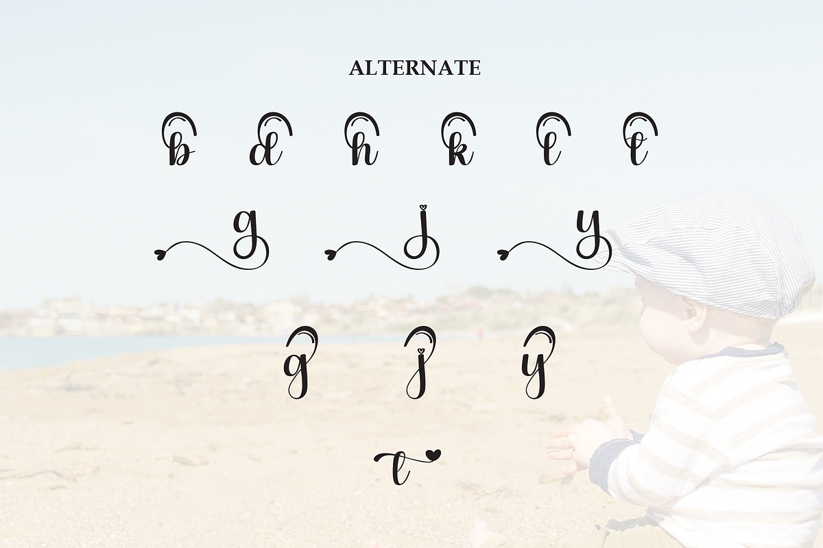 Baby Vintage | Script Font preview 8