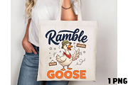 Ramble Goose Funny Goose PNG, a Seasonal Illustration by DreamCafeArt (Thumbnail 4 of 4)