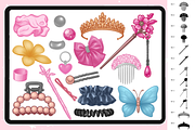 Procreate Hair Accessories brushes, a Brush Add-On by Revabrush (Thumbnail 2 of 6)