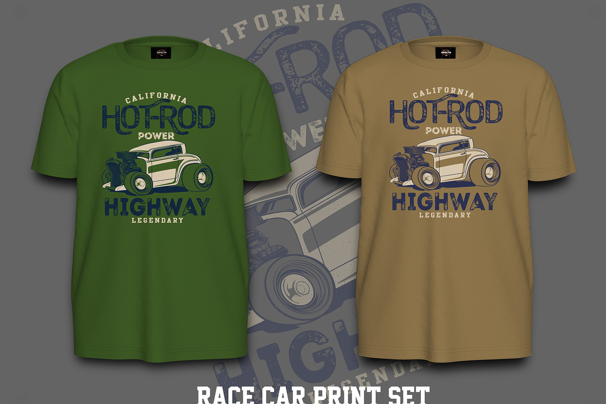 Race car print set, an Education Illustration by swsctn (Photo 6 of 6)