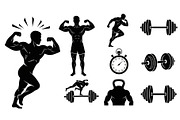 Ultimate Fitness Gym Vector Bundle, an Illustration by Creativeshirt (Thumbnail 15 of 51)