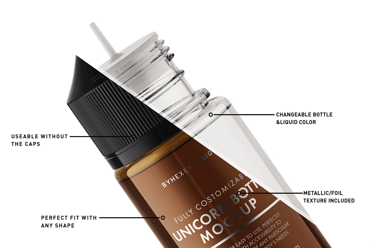 Unicorn Bottle Mockup, a Product Mockup by HexenDesigns (Photo 5 of 11)