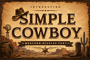 Simple Cowboy, a Sans Serif Font by Limited.studio (Thumbnail 1 of 5)