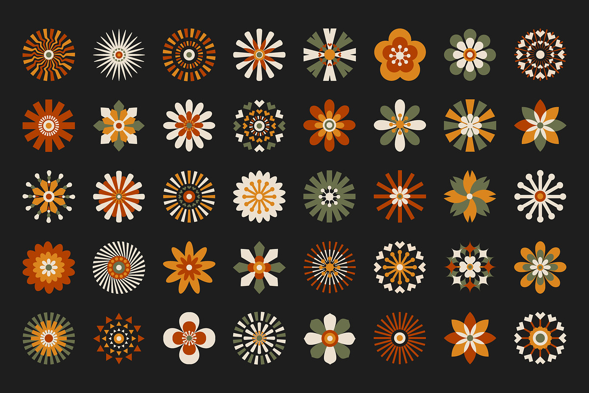 200 Flower Shapes, an Object Graphic by ArinStudio (Photo 2 of 10)