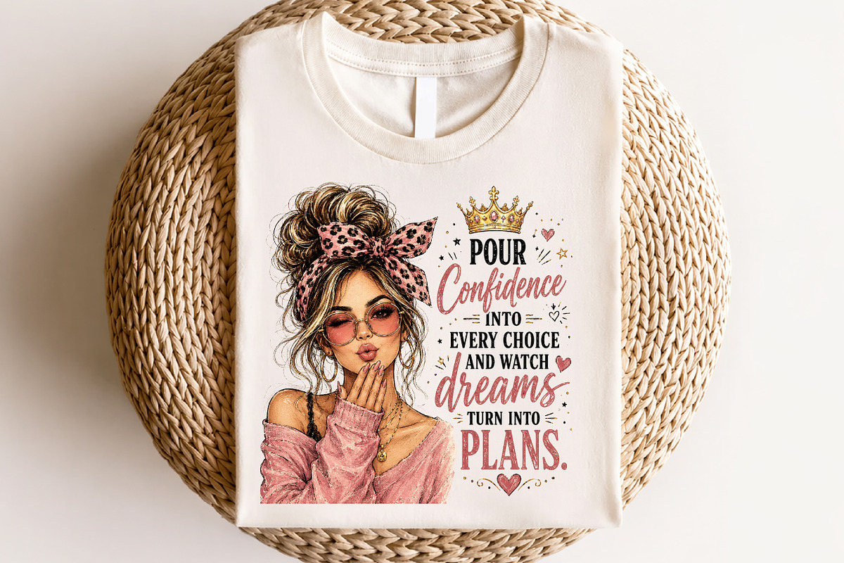 Pour Confidence Pink Leopard Messy, a Seasonal Illustration by CraftArtStudio (Photo 4 of 4)