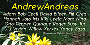 AndrewAndreas, a Sans Serif Font by Ingrimayne Type (Thumbnail 4 of 8)