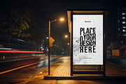 Bus Stop Poster Mockup, an Advertising Mockup by dpi (Thumbnail 3 of 12)