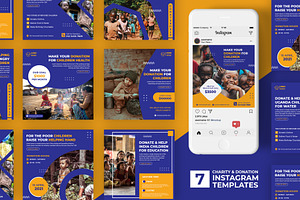 Charity Donation Instagram Templates