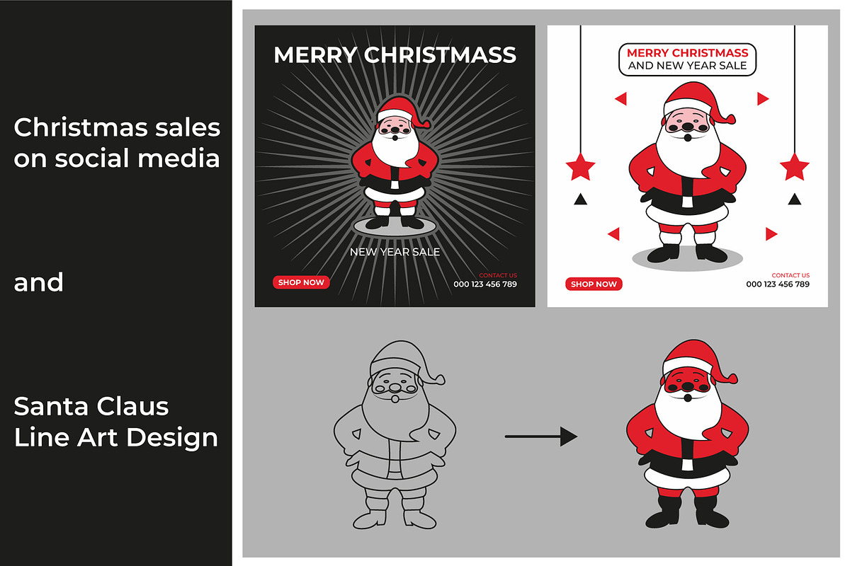 Christmas Sales Design, a Social Media Template by Lakhan1998 (Photo 1 of 4)