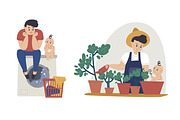 Father and son together set, a Person Illustration by Good Studio (Thumbnail 4 of 6)