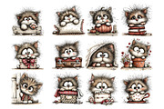 Peeking Kitten Watercolor Clipart, an Animal Illustration by Nicolle's Colorful Art (Thumbnail 3 of 9)