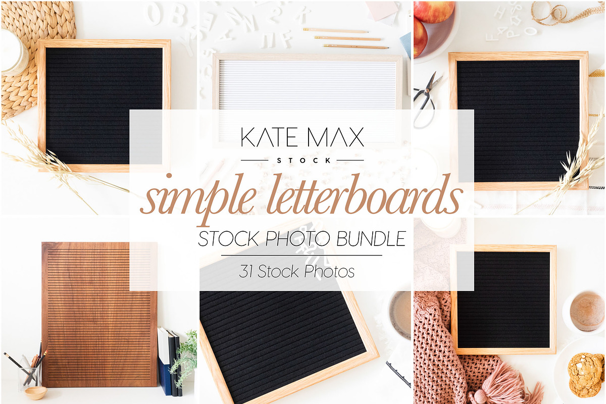 Simple Letterboards Stock Photo Bund, a Mockup by Styled Stock House (Photo 1 of 4)
