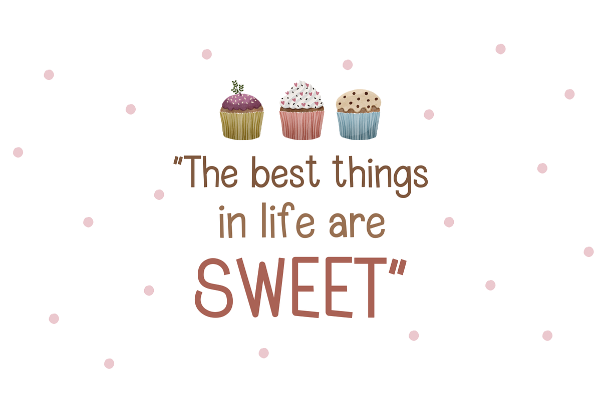 Cream Puff Cute Handwritten Font preview 2