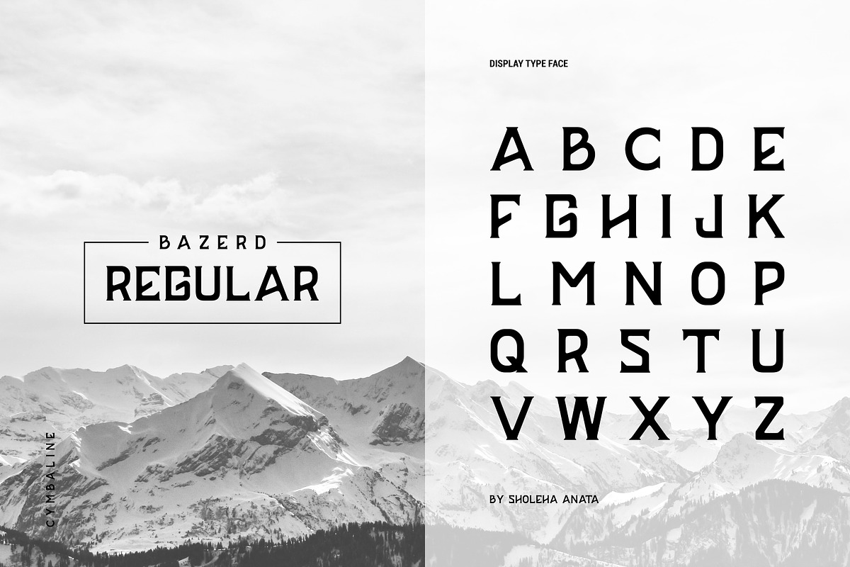 BAZERD - Typeface preview 3