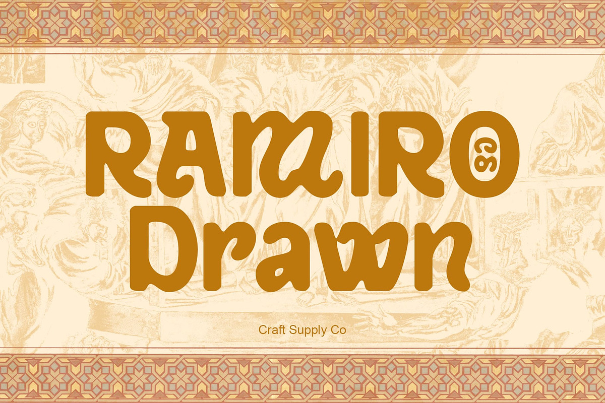 CS Ramiro Drawn, a Sans Serif Font by Craft Supply Co. (Photo 1 of 8)