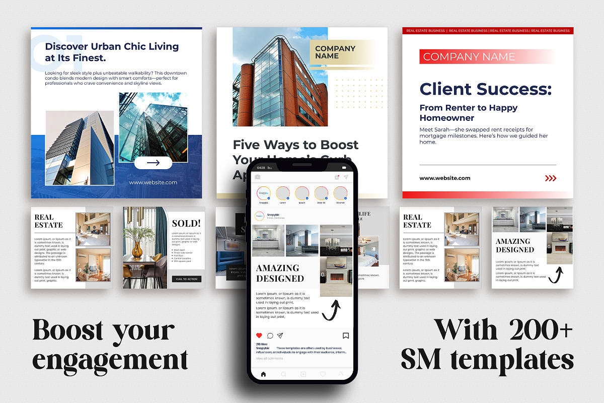 Real Estate Social Media Bundle, a Social Media Template by Snapybiz (Photo 9 of 10)