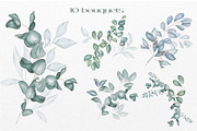 Greenery. Watercolor illustration, a Decorative Illustration by DamriNa art (Thumbnail 9 of 11)