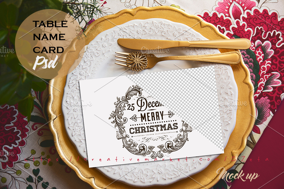 Mockup holiday menu PSD, a Product Mockup by JAY MID IMAGE (Photo 5 of 6)