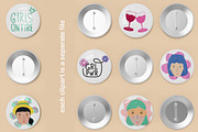 Girl power pattern set, a Pattern Graphic by ninakosh (Thumbnail 4 of 8)