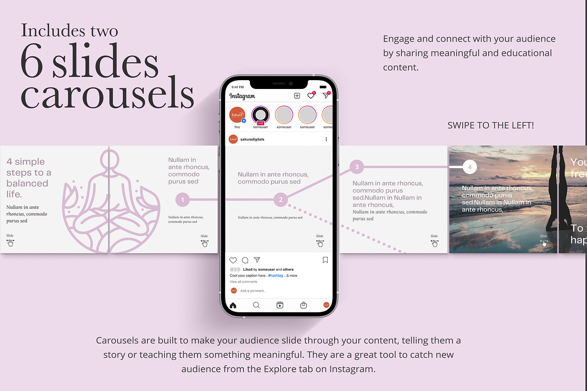 Life Coach Canva Templates Bundle, a Social Media Template by Sakura ...