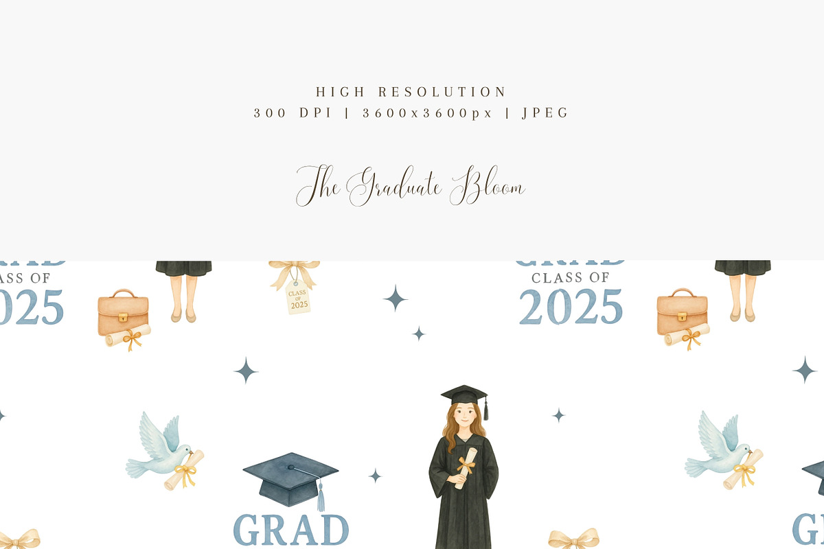 Watercolor Graduation Collection, an Illustration by Pati Paints (Photo 6 of 11)