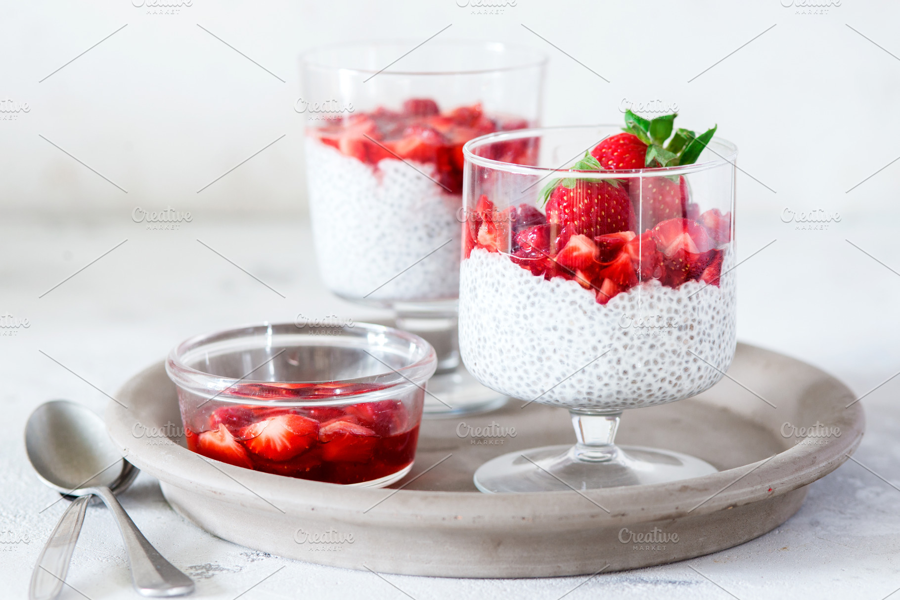 Chia strawberry pudding, a Food & Drink Photo by saharisha