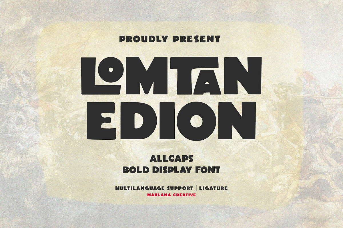 Lomtan Edion Bold Sans Serif Display, a Sans Serif Font by Maulana Creative (Photo 1 of 9)