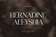 Bernadine Aleyshia Classic Serif, a Serif Font by UICreative (Thumbnail 1 of 13)