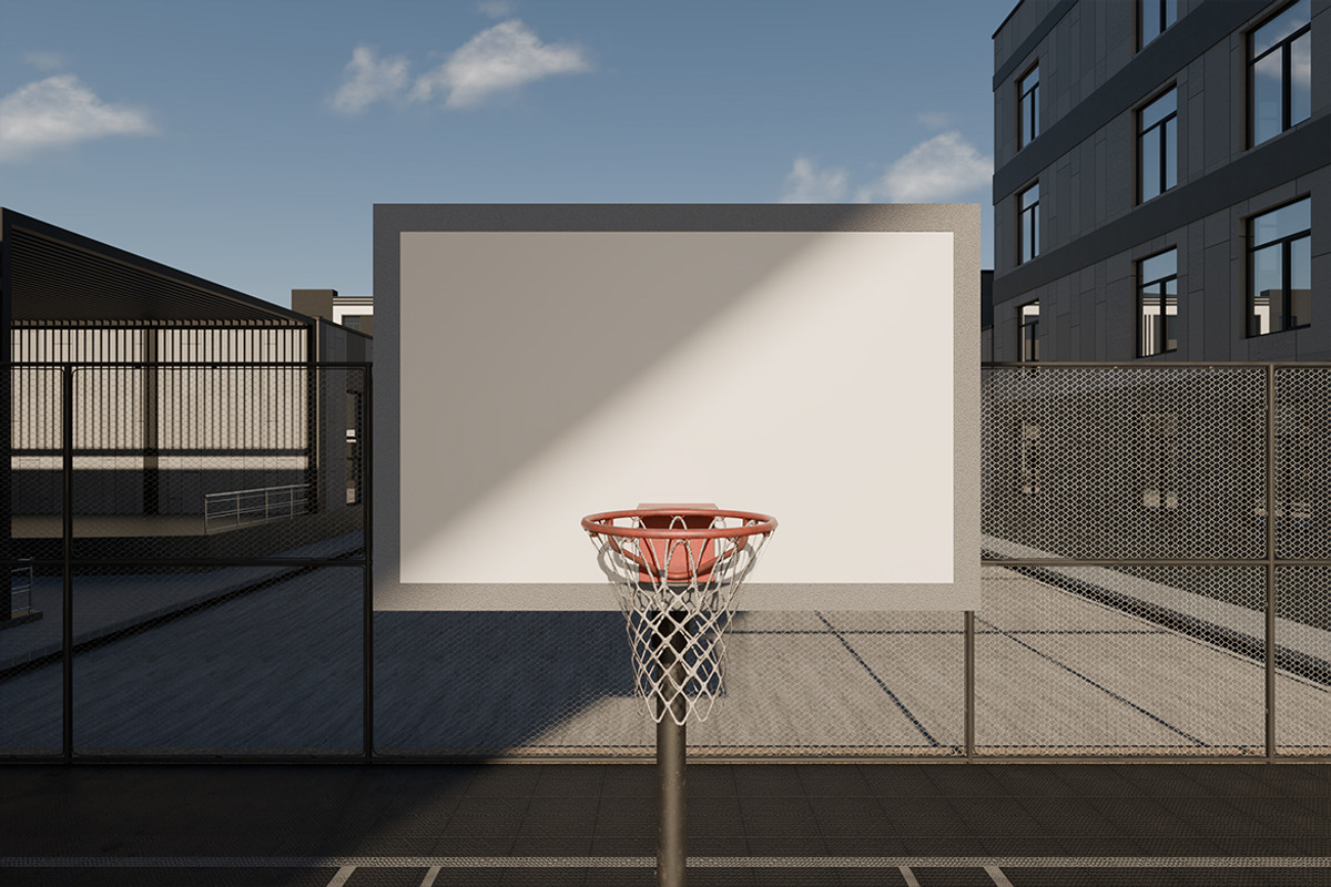 Basketball Backboard Mockup, a Mockup by Mockupnine (Photo 7 of 7)