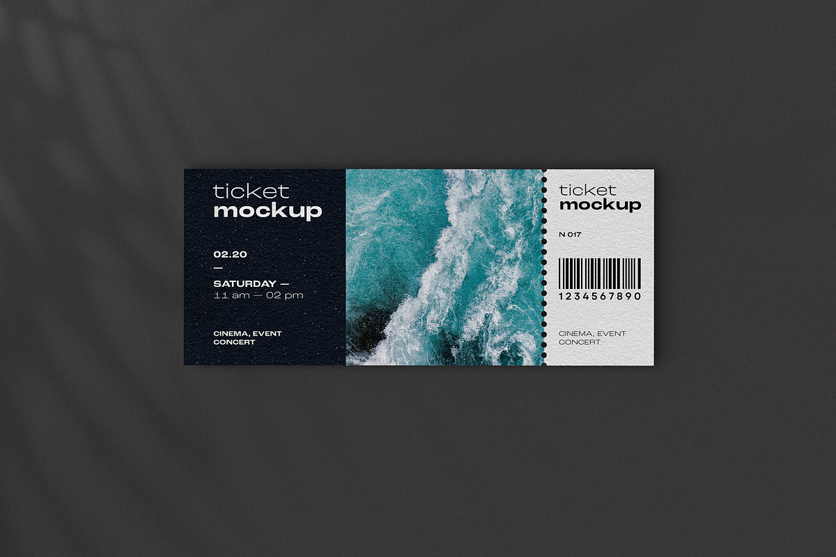 Ticket Mockup, a Product Mockup by dpi (Photo 4 of 10)