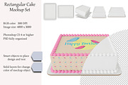 Edible cake Mockup set. PSD mockup., a Product Mockup by NatalyaZelenova (Thumbnail 1 of 6)