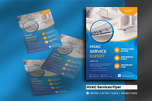 Professional HVAC Service Flyer