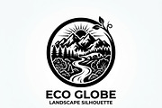 60 Eco Globe Landscape Silhouette, a Technology Illustration by Amazin_art (Thumbnail 34 of 49)