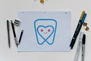 Cute Happy Love Dental Care Logo, a Branding & Logo Template by jongcreative (Thumbnail 2 of 4)