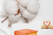 Book Clipart Set, a Decorative Illustration by Pati Charm Studio (Thumbnail 8 of 8)