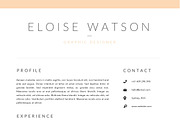 3 Page Resume Template | INDD + DOCX, a Resume Template by BlackDotResumes (Thumbnail 4 of 5)