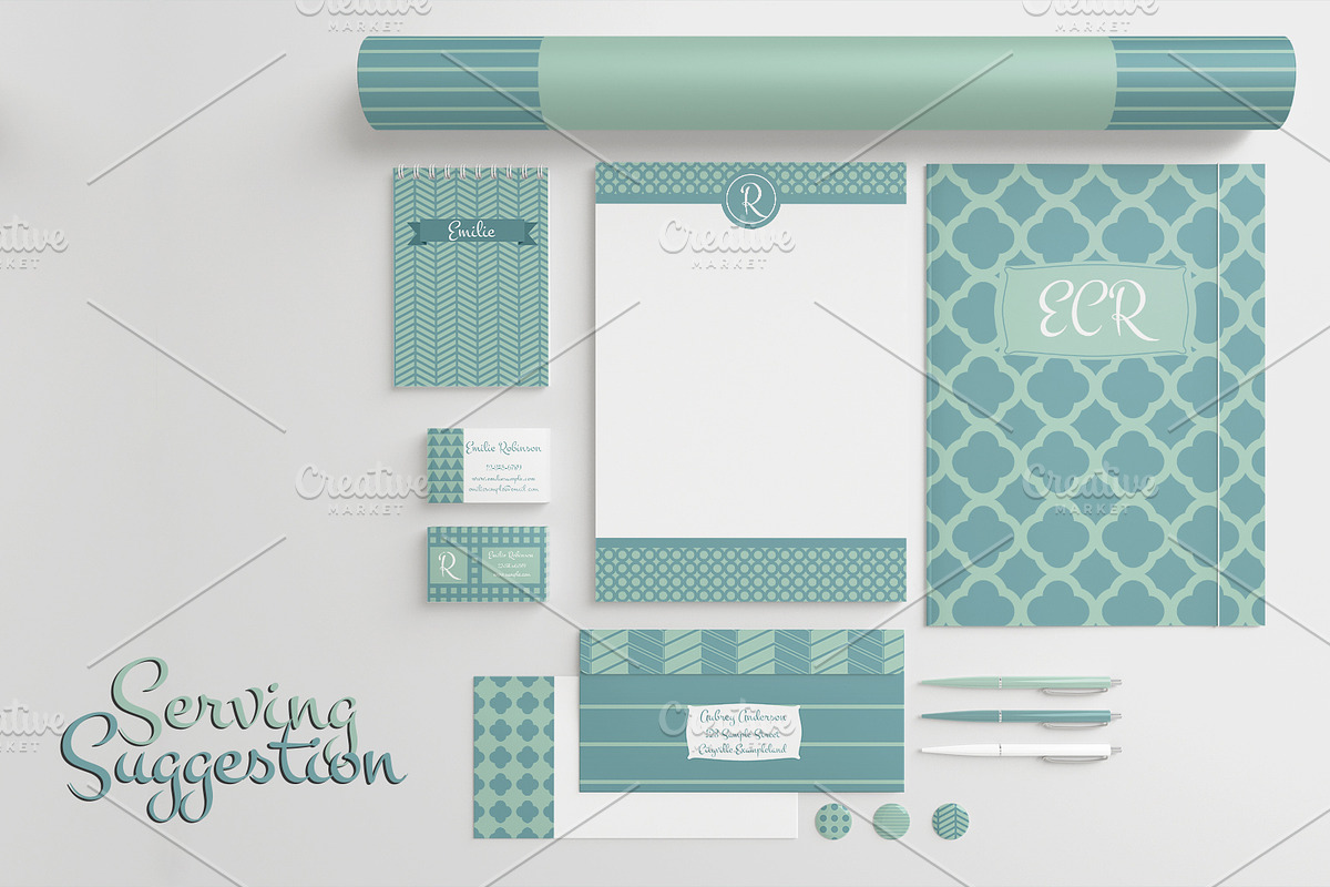 Seamless Sea Foam 24 Pattern Set preview 4