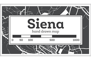 Siena Italy City Map